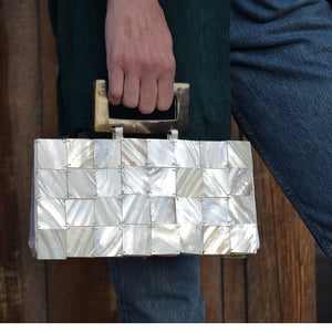 abalone tile purse