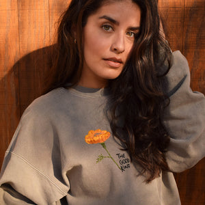 california poppy sweatshirt