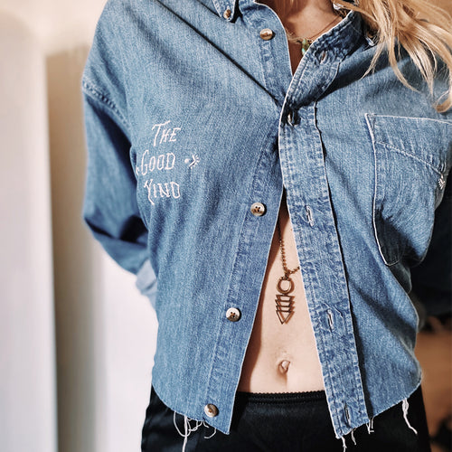 we are one denim jacket