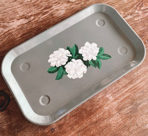 Gardenia tin tray