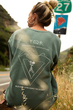 sundown sweatshirt - wildflowers - back