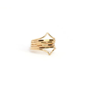textured wave ring
